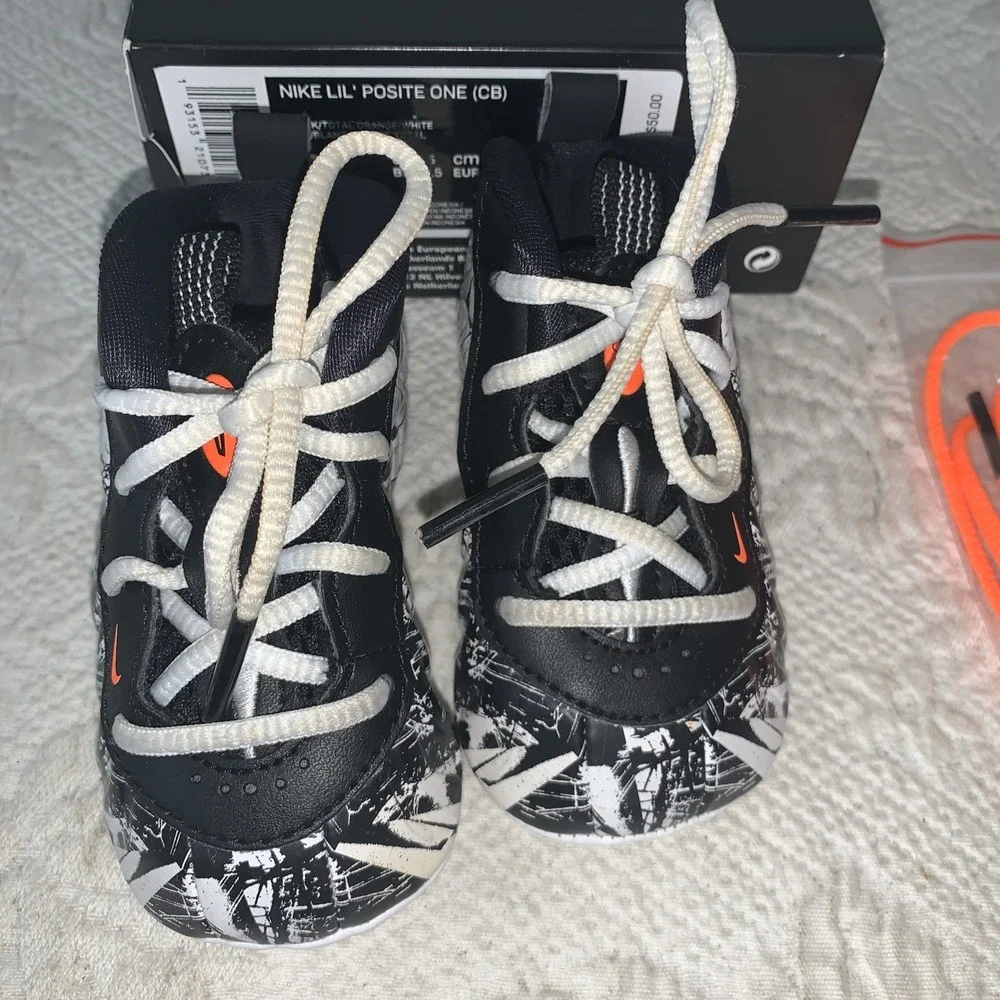 Nike Lil Posite One Shattered Crib Bootie‎ - 644790-011 CB Foamposite Sz 3c